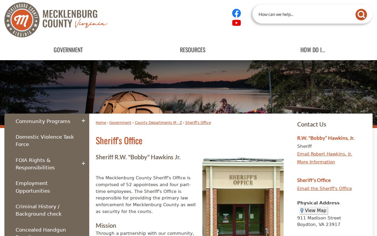 Mecklenburg County active warrant search reference to the sheriff's office
