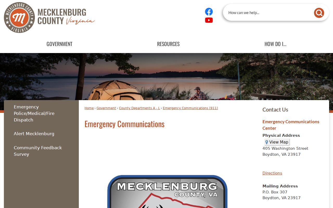 Mecklenburg County emergency communications and 911 dispatch information
